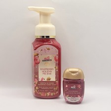 Bath Body Works Foaming Soap PocketBac Hand Gel Raspberry Holiday Pie Bar