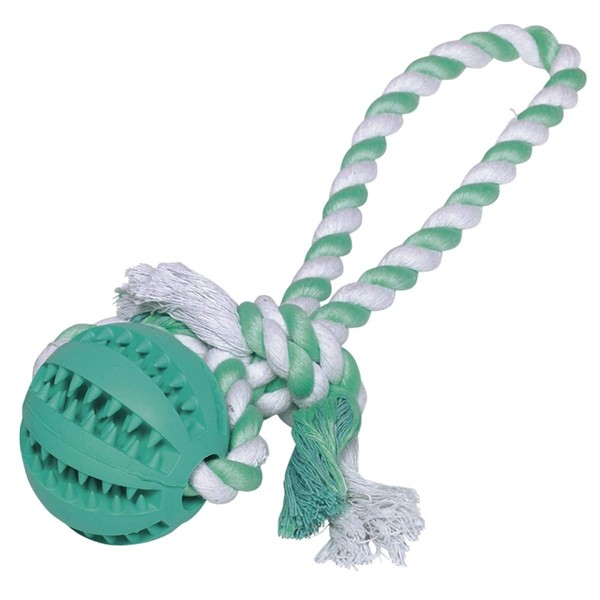 "Nobby® Hunde Vollgummi Ball Mit Seil \"Dental Line\" Ø 7 Cm, Ball Mit Seil: 30 Cm"-image