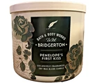 PENELOPE'S FIRST KISS CANDLE 14.5 oz 3 wick BRIDGERTON  BATH BODY WORKS white
