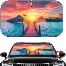 Car Windshield Sun Shade - Foldable Car Sun Shade Windshield for Front Sunset