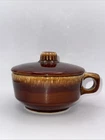 Vintage Hull Bowl & Lid Beans Soups Chili Beef Stew Gravy Brown Ovenproof  USA