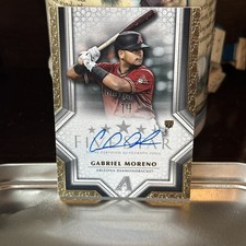Gabriel Moreno Topps Five Star Rookie Auto Beautiful Rookie Card 