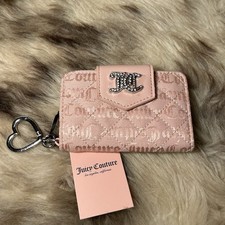 NWT Juicy Couture Isn  t She Lovely Tab Card Wallet - Pretty Pink Diamond