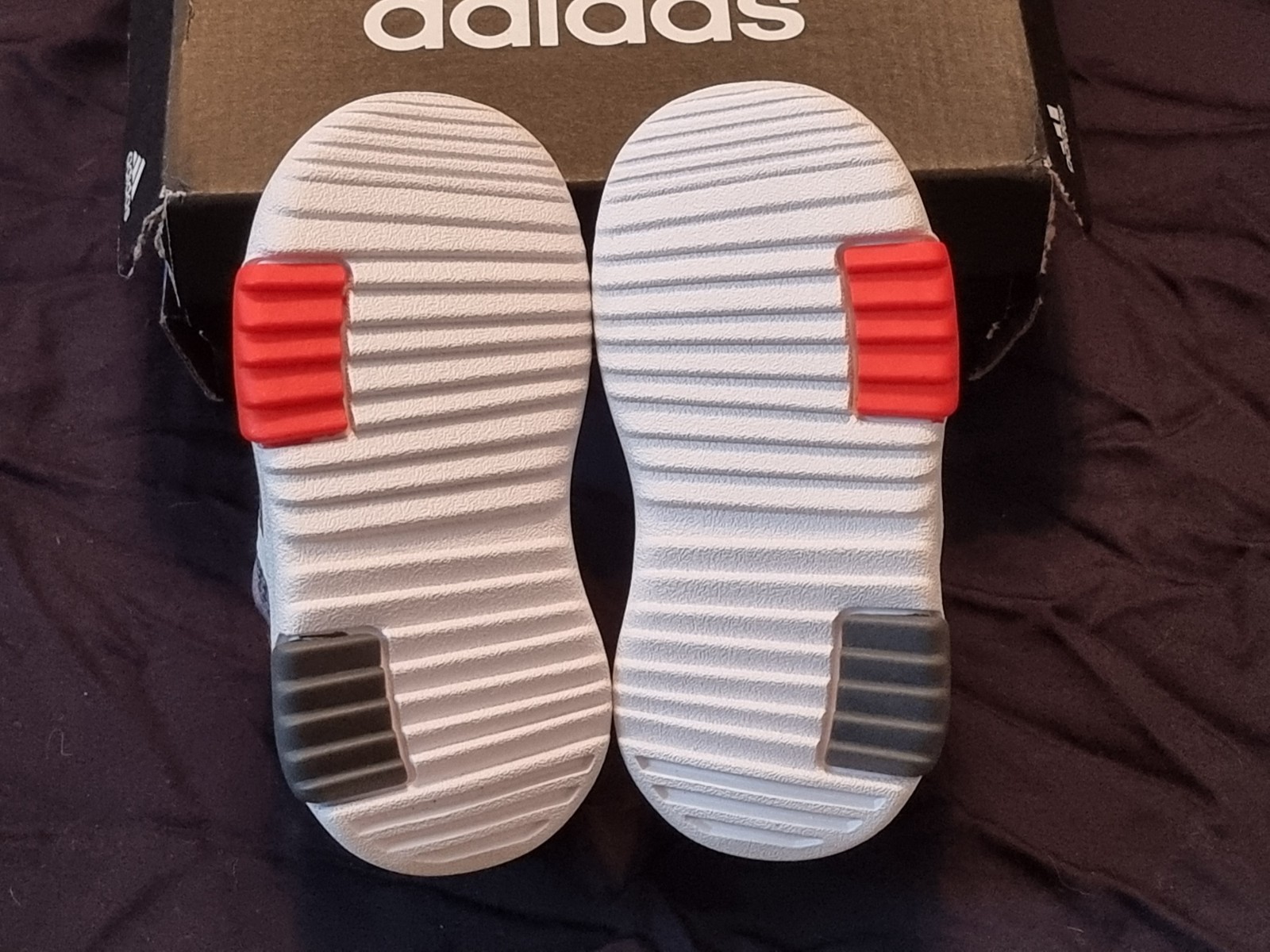 Adidas Shoes Infant 4K Racer TR 2.0 I Running/Walking Grey, White, Dark Orange image 5