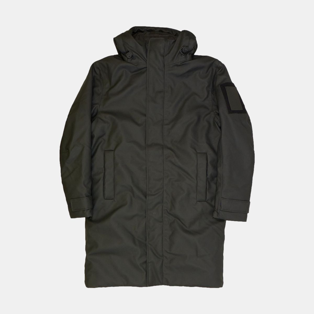 Rains Glacial Mens Waterproof Coat in Black Size M Polyester