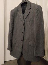 Abito Uomo Carlo Pignatelli Grigio 100% Lana Vergine Taglia 52 Made in Italy
