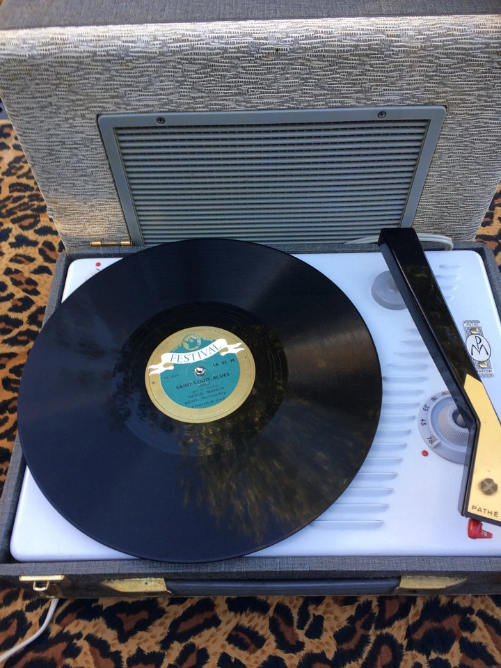 Rare French 78 trs/rpm Marcel Bianchi "Saint-Louis Blues" 1954 Shellac RA 81 M - Photo 3/3