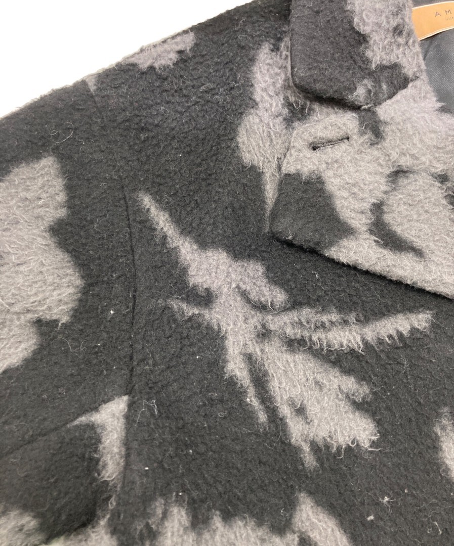 Ameri UND SHADOW FLOWER WOOL COAT 2320760360 Blac… - image 7