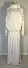 White Turtleneck Matching Set Tracksuit