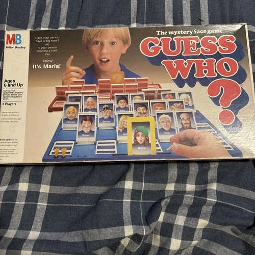 Vintage 1980s Milton Bradley Guess Who? Board Game