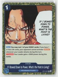 One Piece TCG Portgas D. Ace OP13-057 Carrying On His Will Rare Foil