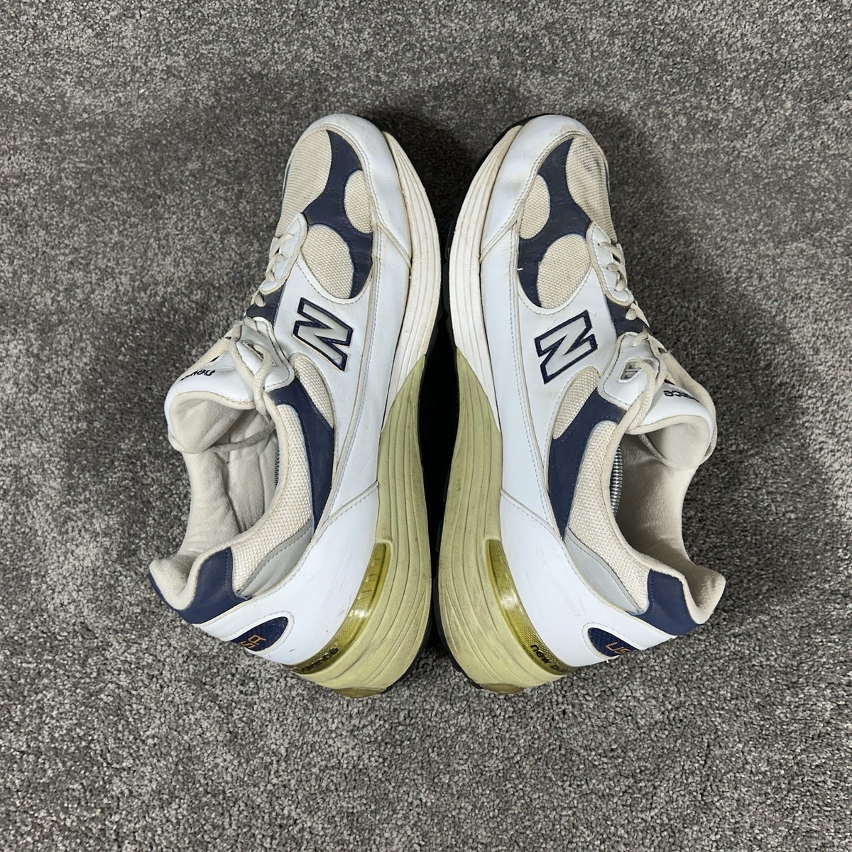 New Balance 992 Mens Size 15 White Navy Made in USA Athletic