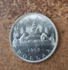 1962 uncirculated Canadian 80% silver dollar