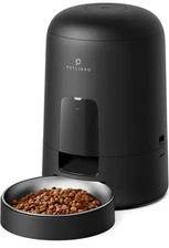 PETLIBRO Automatic Cat Feeder, AIR Cordless Timed Pet Feeder for Cat & Dog,Black
