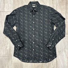 Preowned Culturata Dress Shirt Mens 16.5 42 OWLS Tailored Fit Made In Italy