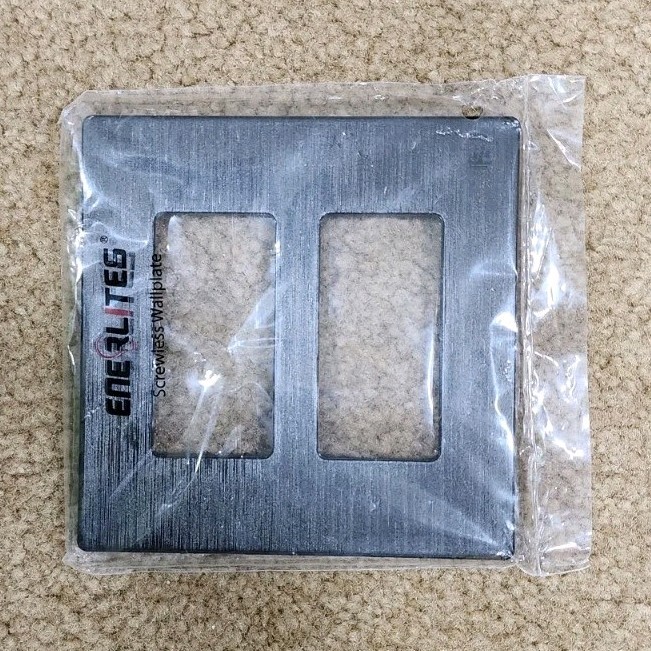 Metal 2-gang Decorator Rectangular Wall Plate