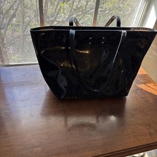 Kate Spade New York Purse Bag Tote Black Patent Shiny