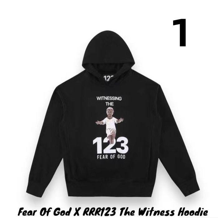 WTNBRRR123✖︎FEAR OF GOD THE WITNESS Fear of God x RRR 123 The Witness L/S T-shirt White Men's