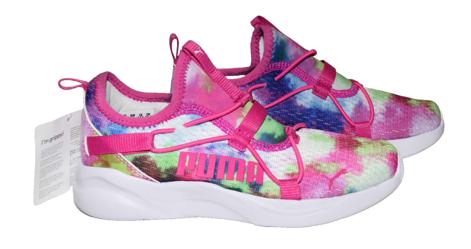 SAOLA Sneakers Puma Eva Soft Foam 388297 01 rosa verde tessuto bambina taglia 2 5 nuove