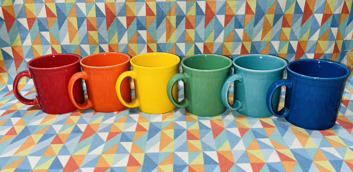 NEW FIESTAWARE 12 oz JAVA Mug set of 6 Mixed Colors Fiesta FREE SHIPPING |  eBay