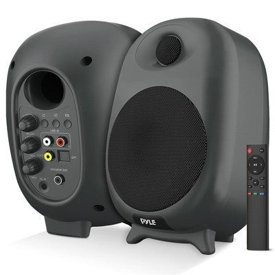Bluetooth Bookshelf Speakers 60 Watts HiFi Studio Monitor Audio System