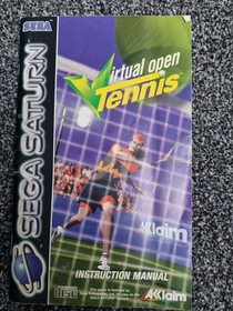 Virtual Open Tennis (Sega Saturn, 1996) complete with manual 