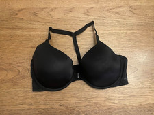 PINK Victoria's Secret Noir 32D Wear Everywhere T-Shirt Line Front Close Bra