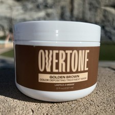 Overtone Semi Permanent Hair Color Conditioner, Golden Brown 8 oz