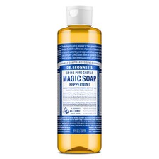 Dr. Bronner's Pure-Castile Magic Liquid Soap 8 Fl Oz Pack of 1 , Peppermint