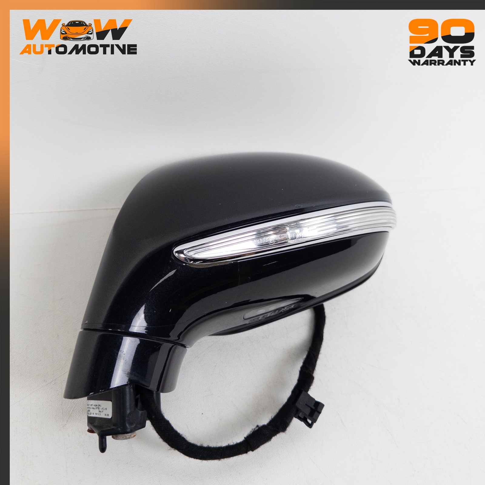 14-19 BENTLEY FLYING SPUR FRONT LEFT EXTERIOR REAR VIEW DOOR MIRROR BLACK OEM