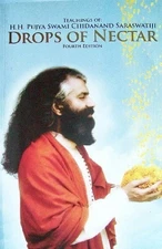 DROPS OF NECTAR: TEACHINGS OF H.H. PUJYA SWAMI CHIDANAND *Excellent Condition*