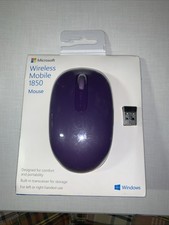 Microsoft Wireless Mobile 1850 Optical Wireless USB Mouse Purple Scroll Wheel