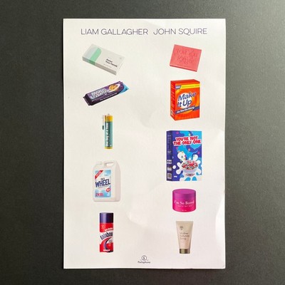 Liam Gallagher John Squire Album Promo Poster   Oasis   Stone Roses   Beady Eye
