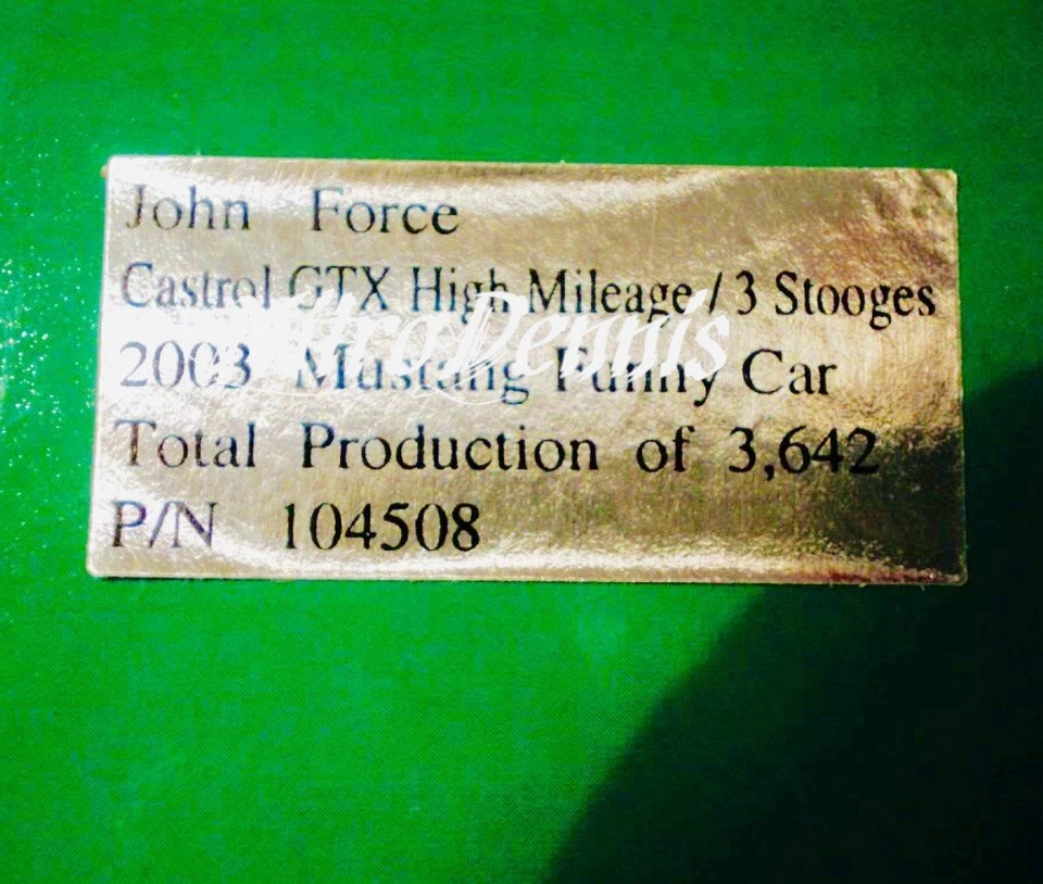 NHRA JOHN Brute FORCE 1:16 Action NITRO Funny Car Diecast 3 STOOGES Drag Racing - Image 4 of 4