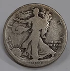 1916-D Walking Liberty Half Dollar Coin    Almost Good/Good