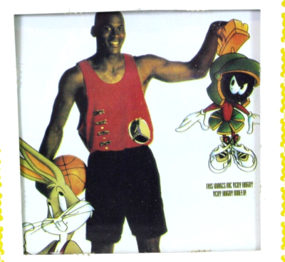 Michael Jordan Space Jam Bugs Bunny Carnival Fair Glass Mirror
