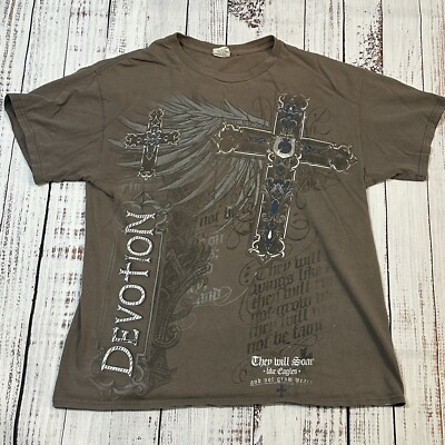 Y2K Devotion Gothic Angel Tee Shirt They Will Soar Like Eagles 