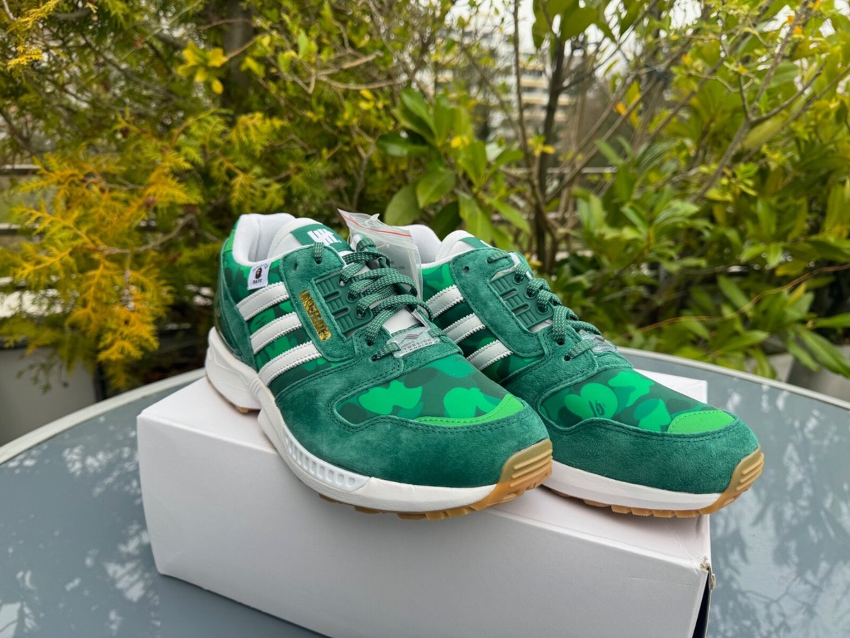 adidas ZX 8000 x BAPE x UNDEFEATED green (2020) 7 9 | 40 43 FY8851