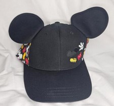 NWT DISNEY ADULT OSFM MICKEY PIECES EAR BASEBALL HAT ADJUSTABLE FREE US SHIPPING
