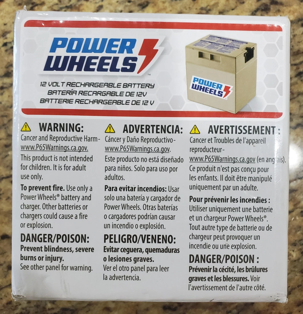 Ebay power wheels 12 volt battery outlet