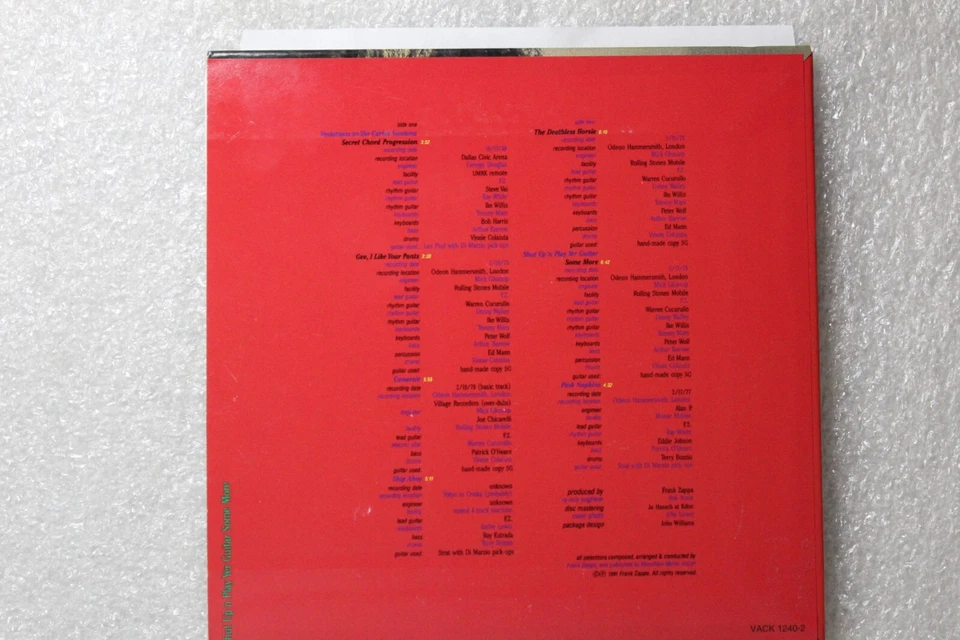 Frank Zappa – Shut Up 'n Play Yer Guitar CD Japanese, Blues Avantgarde Prog Rock - Imagem 4 de 4