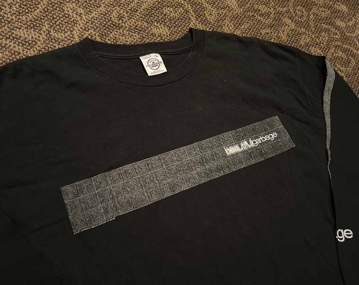 Vintage Garbage Band 2001 Beautiful Garbage Tour T-Shirt Long