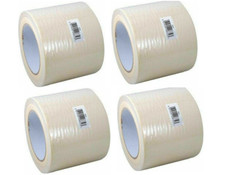 4 X EXTRA WIDE 4" Inch 10cm 100mm MASKING TAPE 4 X 50m Roll PRODEC VAT Invoice