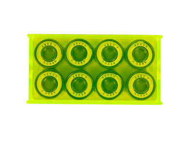 Rekon ABEC-7&9 Skateboard Bearings White Black Silver Outer