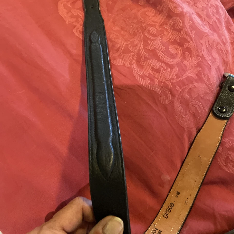 Cinturón de cuero Dan Post negro talla 30 Foto 4 de 4