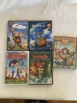 Lot of 5 DVD s children Toy story Narnia Up Wall-E