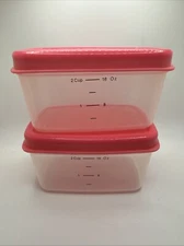 Medport Fit Fresh 2 Cup Containers With Pink Lids Pack of 2