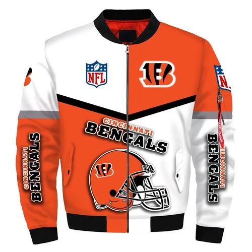 Cincinnati Bengals Men's Flight Bomber Jacket