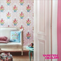 Tapete Pip / Eijffinger Vliestapete / Pip 313003 / Pip Blumen Rosa / 10,70 €/Qm