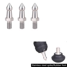 3x Replacement Tripod Spike 1/4" Thread Tripod Spike Anti-slip Tripod Feet